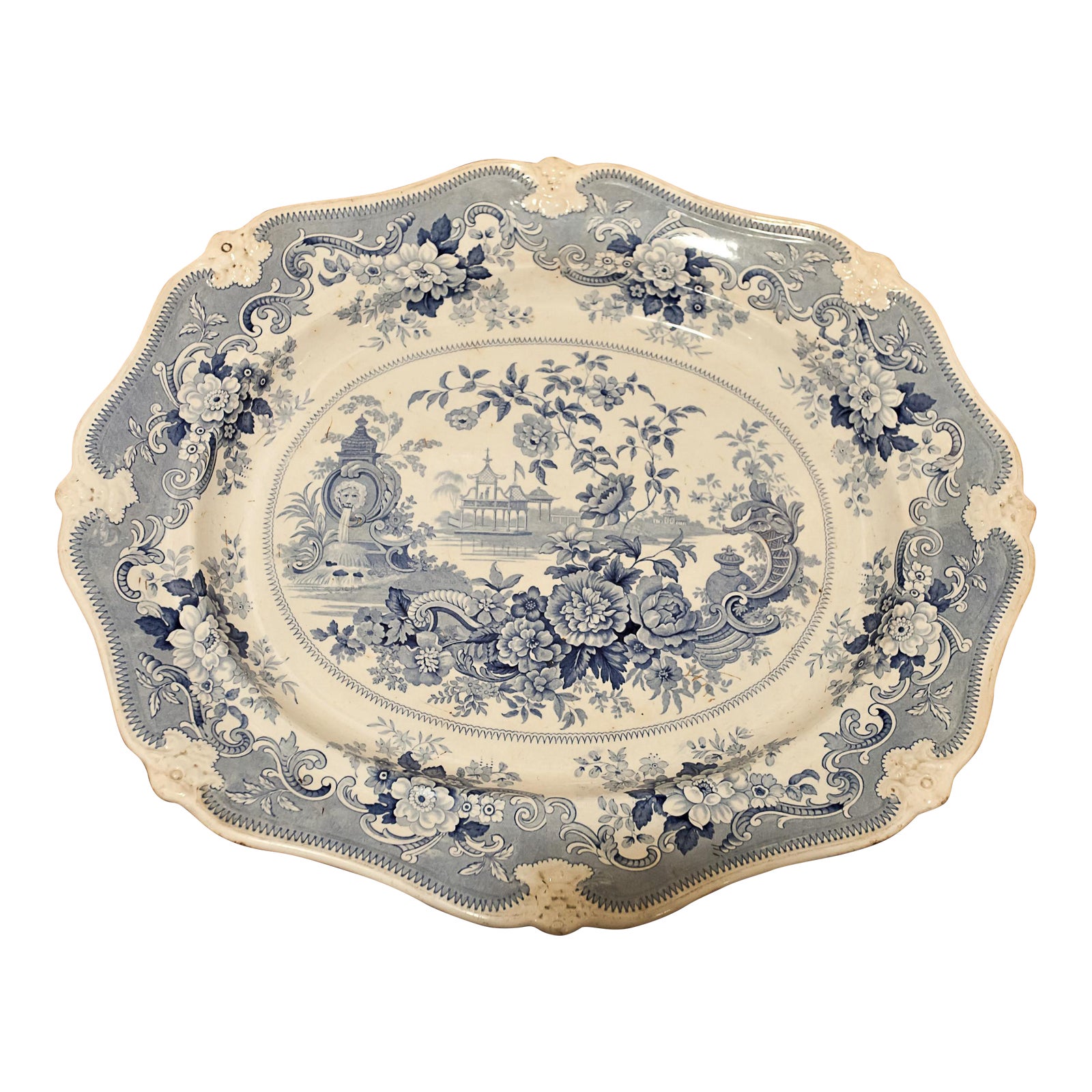 Ridgway Ironstone Platter, Staffordshire, Circa 1820 Chairish