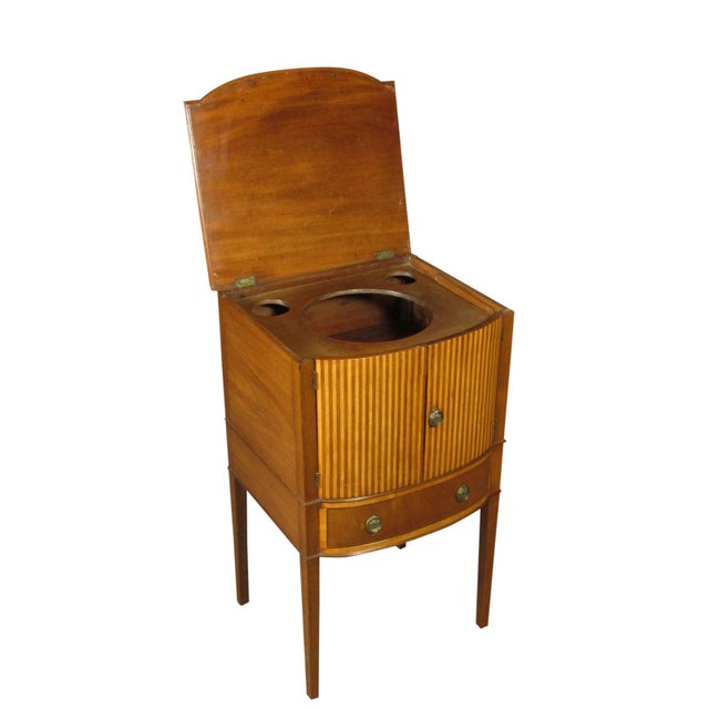 Early 19th Century Regency Inlaid Nightstand For Sale - Image 4 of 10