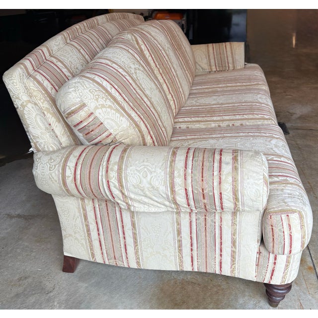 English Ethan Allen 88” Hyde Sofa For Sale - Image 3 of 4
