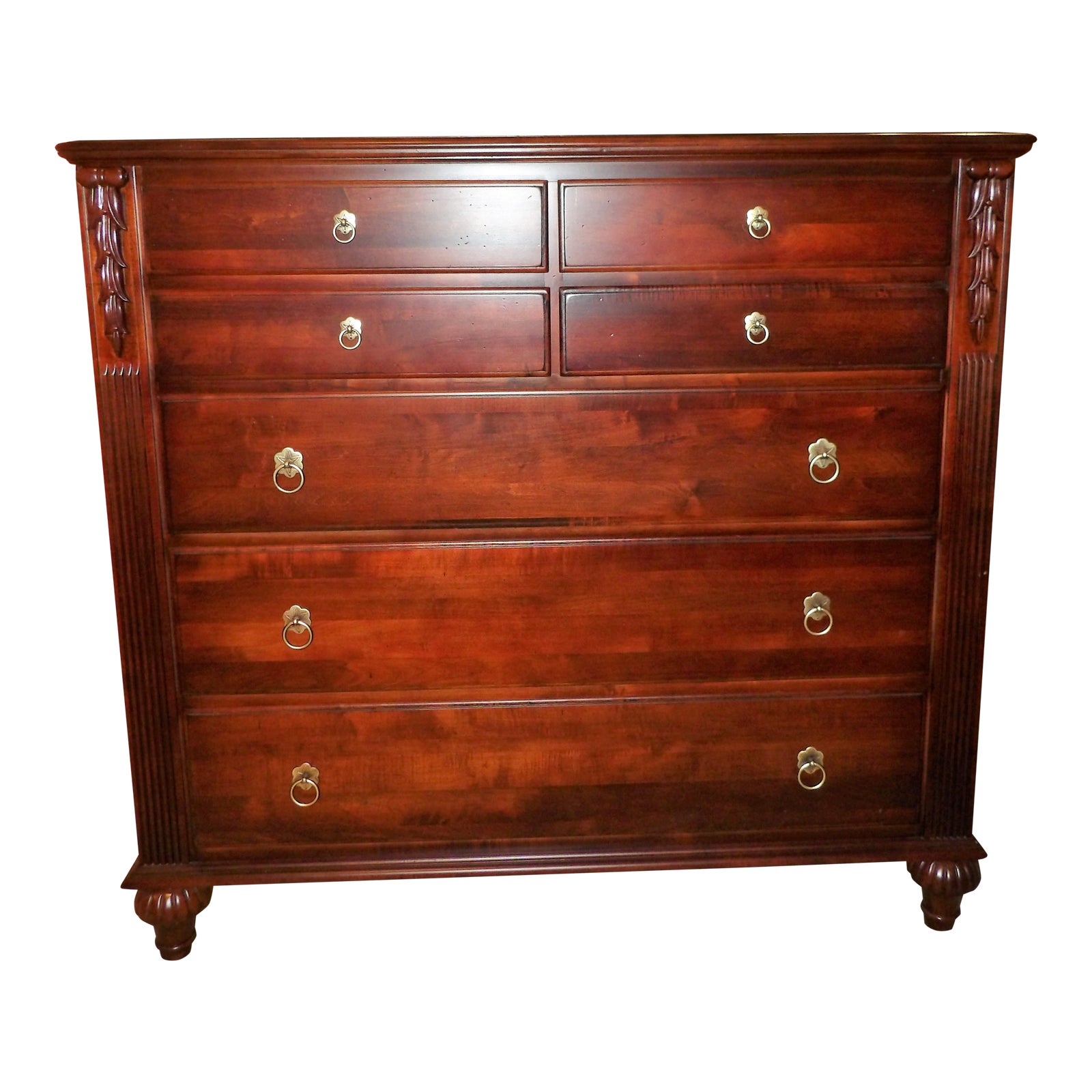 Ethan Allen Chest With Vanity Mirror Chairish