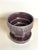 American McCoy Pottery Small "Dark Purple" Mid-Century Flowerpot and Saucer For Sale - Image 3 of 6