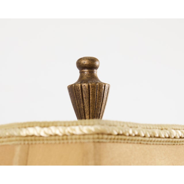 Late 20th Century Lacquered Wood Chinoiserie Gilt Decorated Floor Lamps - a Pair For Sale - Image 14 of 18