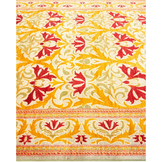 Solo Rugs Arts & Crafts, One-of-a-Kind Hand-Knotted Area Rug - Ivory, 6' 4" x 9' 2" For Sale - Image 4 of 8