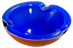 Large Murano Glass Ashtray attributed to Seguso, 1970s