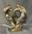 1990s Vintage MCM Austin Productions Soulmates Golden Sculpture Figurine For Sale - Image 5 of 7