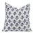 Fabdivine Block Print Cushion Cover 12x20 Inch Off-White Linen-Gandapushp For Sale