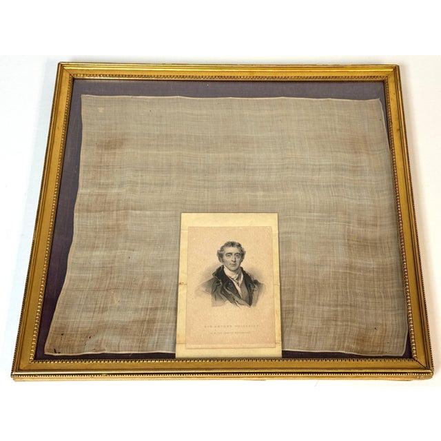 Sir Arthur Wellesley, 1st Duke of Wellington's Silk Handkerchief, Framed For Sale - Image 13 of 18