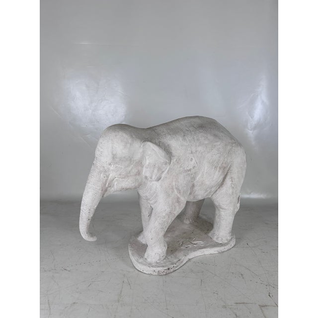 Large Elephant, 1970s, Plaster For Sale - Image 4 of 17
