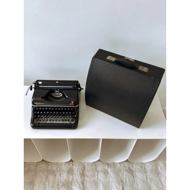 Vintage Optima Elite Black Typewriter, 1950s For Sale - Image 16 of 18