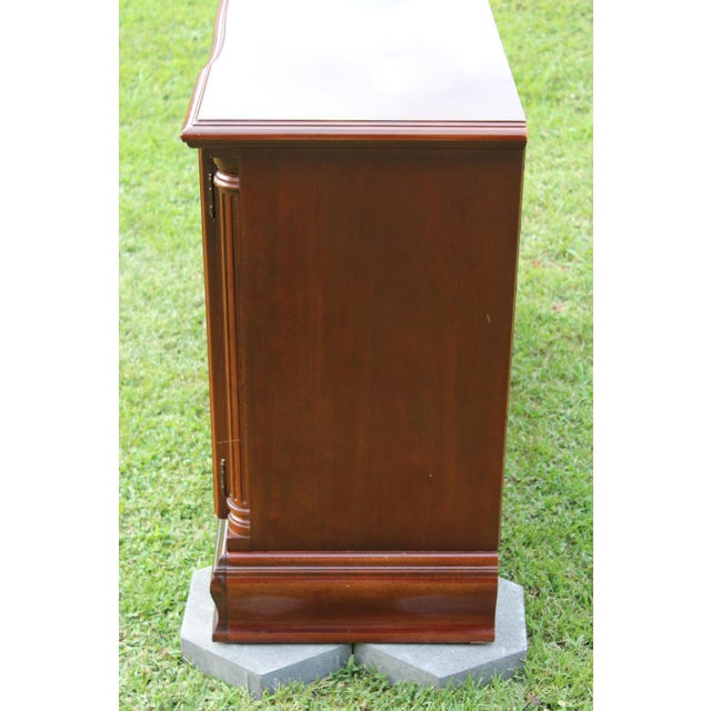 Brown 1980s Lexington Two-Door Mahogany Buffet For Sale - Image 8 of 18