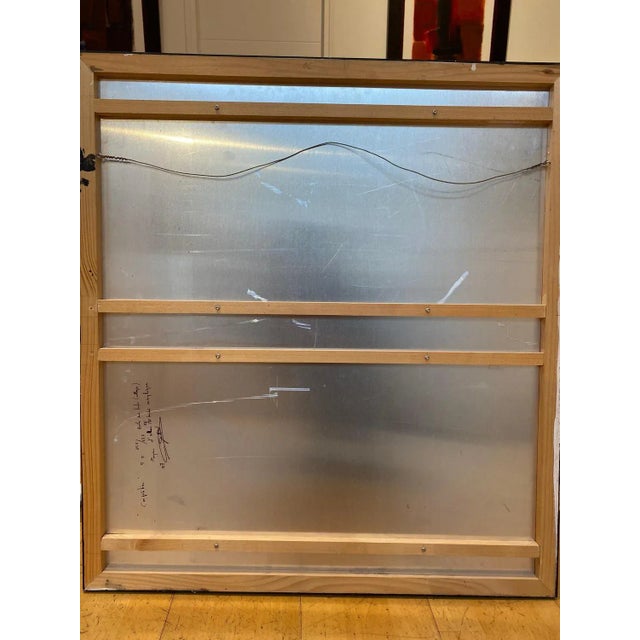 Gilbert Pauli, Red and Black Composition, Mixed Media, 2007 For Sale - Image 7 of 9