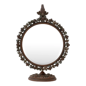 Victorian Cast Iron Vanity Mirror