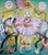 Side Show by Zoa Ace | Oil on canvas Girl in a tutu with animals and a horse in a circus setting. For Sale