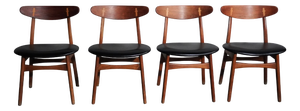 CH 30 Chairs by Hans J. Wegner for Carl Hansen & Søn, Denmark, 1960, Set of 4