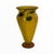 Traditional Rick Strini Signed 2004 Hand-Blown Art Glass Vase 11.25" Yellow, Amber & Green Botanical Design For Sale - Image 3 of 8
