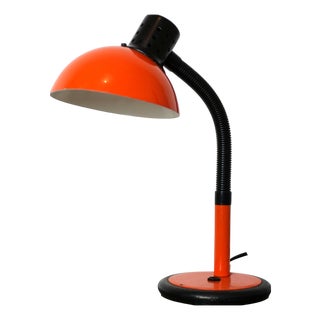 Orange Desk Lamp from Aluminor, 1970s For Sale