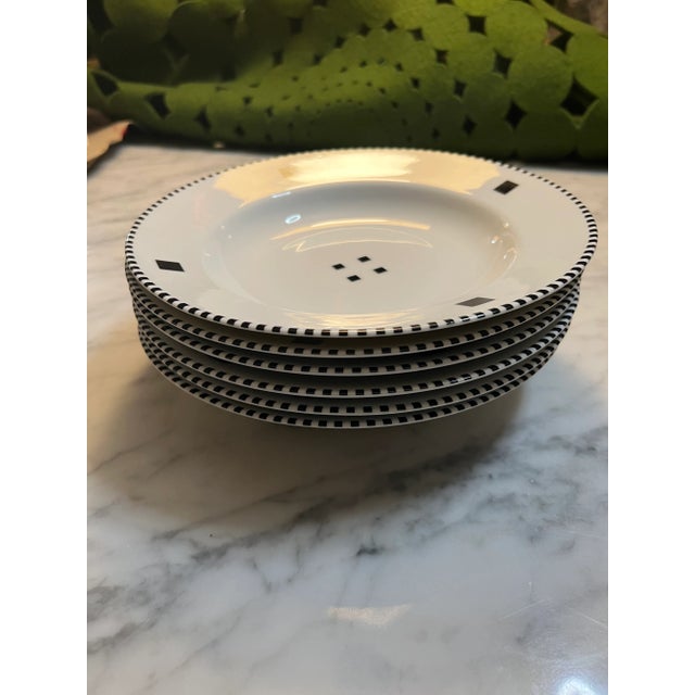 Postmodern 1980s Gwathmey Siegel for Swid Powell Rimmed Soup Bowl For Sale - Image 3 of 3