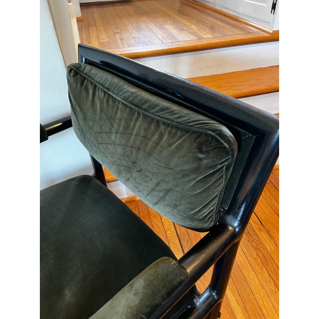 Dunbar Furniture 1950s Edward Wormley for Dunbar Attributed Armchair For Sale - Image 4 of 12