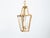 Art Nouveau Style Gilt Metal Three-Light Lantern with Subtle Scrolling Effects For Sale - Image 11 of 12