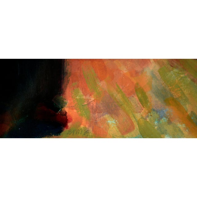 1980s "Barbeque Study I" - Acrylic on Paper by Betsy J. Miller For Sale - Image 5 of 10