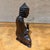 Hand-Carved Wooden Buddha Meditation Statue Folk Art For Sale - Image 9 of 13