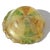 Vintage Murano Mosaic Green White Orange Stripes Gold Flecks Italian Art Glass Seashell Dish Bowl For Sale In Orlando - Image 6 of 6