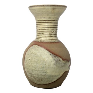 Vintage Rustic Ceramic Vase by St Agnes Pottery Studio, 1970s For Sale