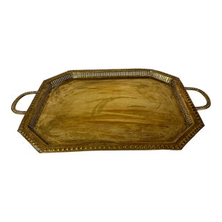 1950s XL Brass Tray For Sale