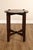 Studio Arts And Crafts Style Round Accent Table With Burl Wood Top For Sale - Image 13 of 18