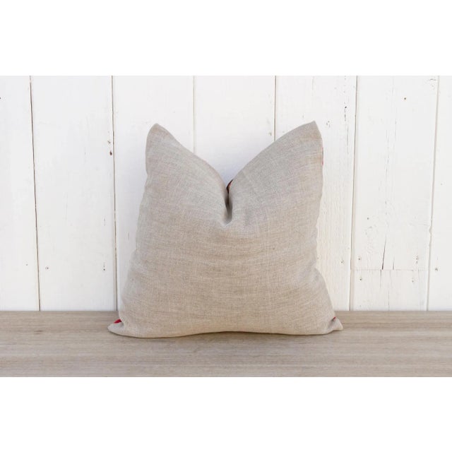 Textile Parigul Vintage Suzani Square Pillow For Sale - Image 7 of 9