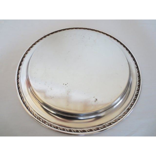 1970s 1970s Silverplate Platter 12.5" Diameter For Sale - Image 5 of 6