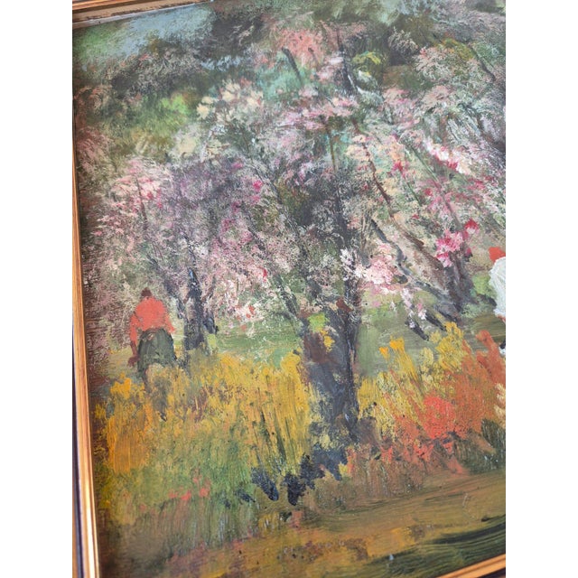 Guido Bertuzzi, Primavera, 1997, Oil Painting on Wood For Sale - Image 8 of 14