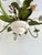 Vintage French Painted Tole 5-Light Water Lily Chandelier, 1960s For Sale - Image 10 of 18
