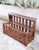 1950s Vintage French Wall Shelf in Stained Pine, 1950 For Sale - Image 5 of 8