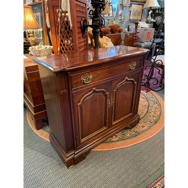 Vintage Thomasville Neo Colonial One Drawer Cupboard For Sale - Image 11 of 13