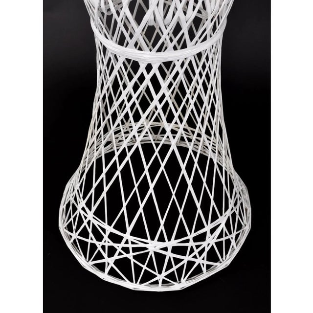 Set of 5 Russell Woodard Spun Fiberglass White Plant Stand Garden Planters For Sale - Image 12 of 12