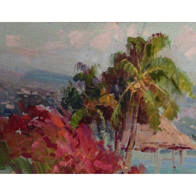 Ovanes Berberian Bouganvillia C. 1990 Painting For Sale - Image 4 of 6