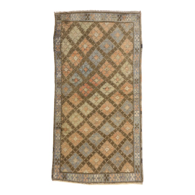Vintage Turkish Tulu Rug, 03'02 X 06'01 For Sale