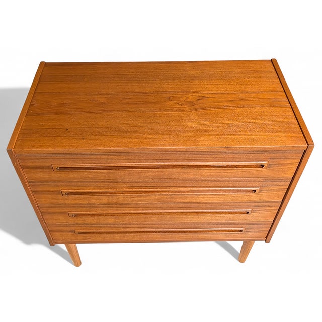 Mid-Century Modern 1950s Teak Low Boy Dresser For Sale - Image 3 of 5