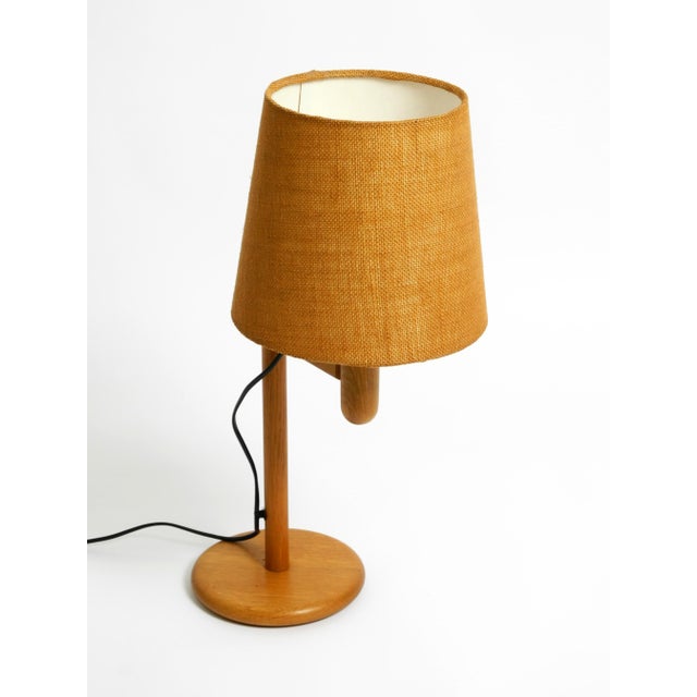 Oak Table Lamp with Height-Adjustable Shade from Temde, 1960s For Sale - Image 17 of 18