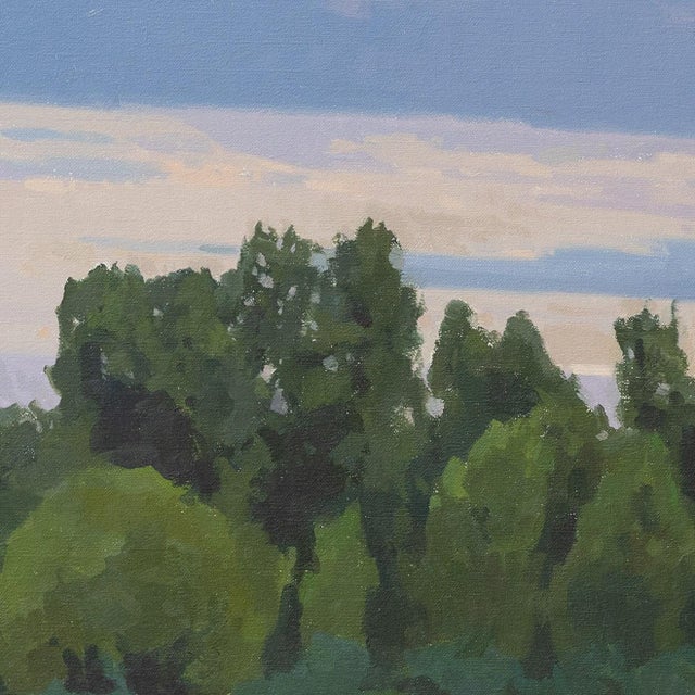 2020s Where Evening Rests by Michael Magrin | Oil on Canvas Landscape With Trees at Dusk For Sale - Image 5 of 14