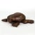 Brown Leather Frog Footstool in the Manner of Dimitri Omersa For Sale - Image 8 of 9