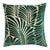 The House of Scalamandré Plumes Silk Velvet Pillow, Viridian For Sale