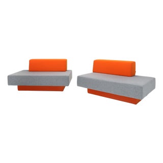 Modular Glyder 135 Bench Sofas by Avl for Lensvelt, 2010s, Set of 2 For Sale
