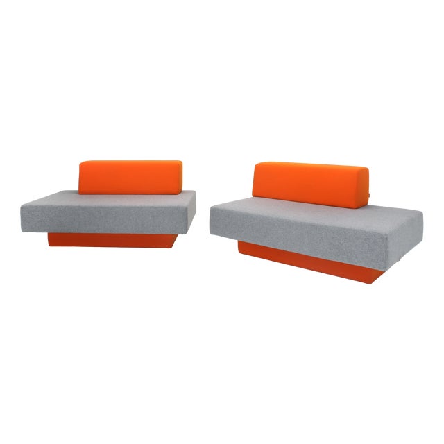 Modular Glyder 135 Bench Sofas by Avl for Lensvelt, 2010s, Set of 2 For Sale