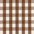 Sample - Schumacher Dutton Buffalo Check Fabric in Coffee For Sale