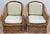 Mid 20th Century Vintage Braided Wicker Club Chair Pair With Ottoman For Sale - Image 5 of 16