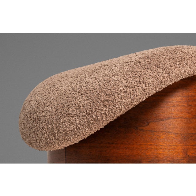 Restored Mid-Century Modern Poof / Mushroom Ottoman Footstool by Weiland Paired Well W/ Adrian Pearsall or Milo Baughman Chairs, Usa, 1960s For Sale - Image 12 of 18