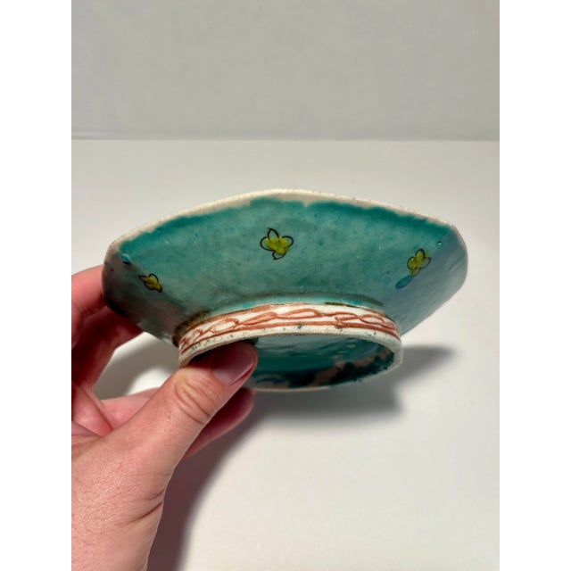 Late 19th Century Antique Chinese Porcelain Qing Dynasty Green Bowl For Sale - Image 5 of 7