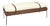 Regina Andrew Aspen Leather & Boucle Faux Wool Bench, White For Sale